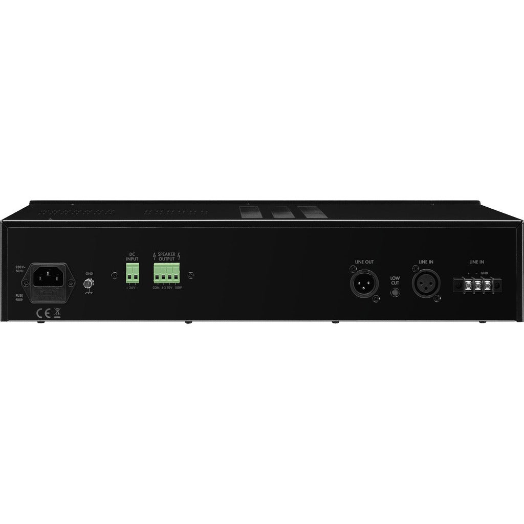Monacor PA-900S 4-ohm/70V/100V mono versterker 120W