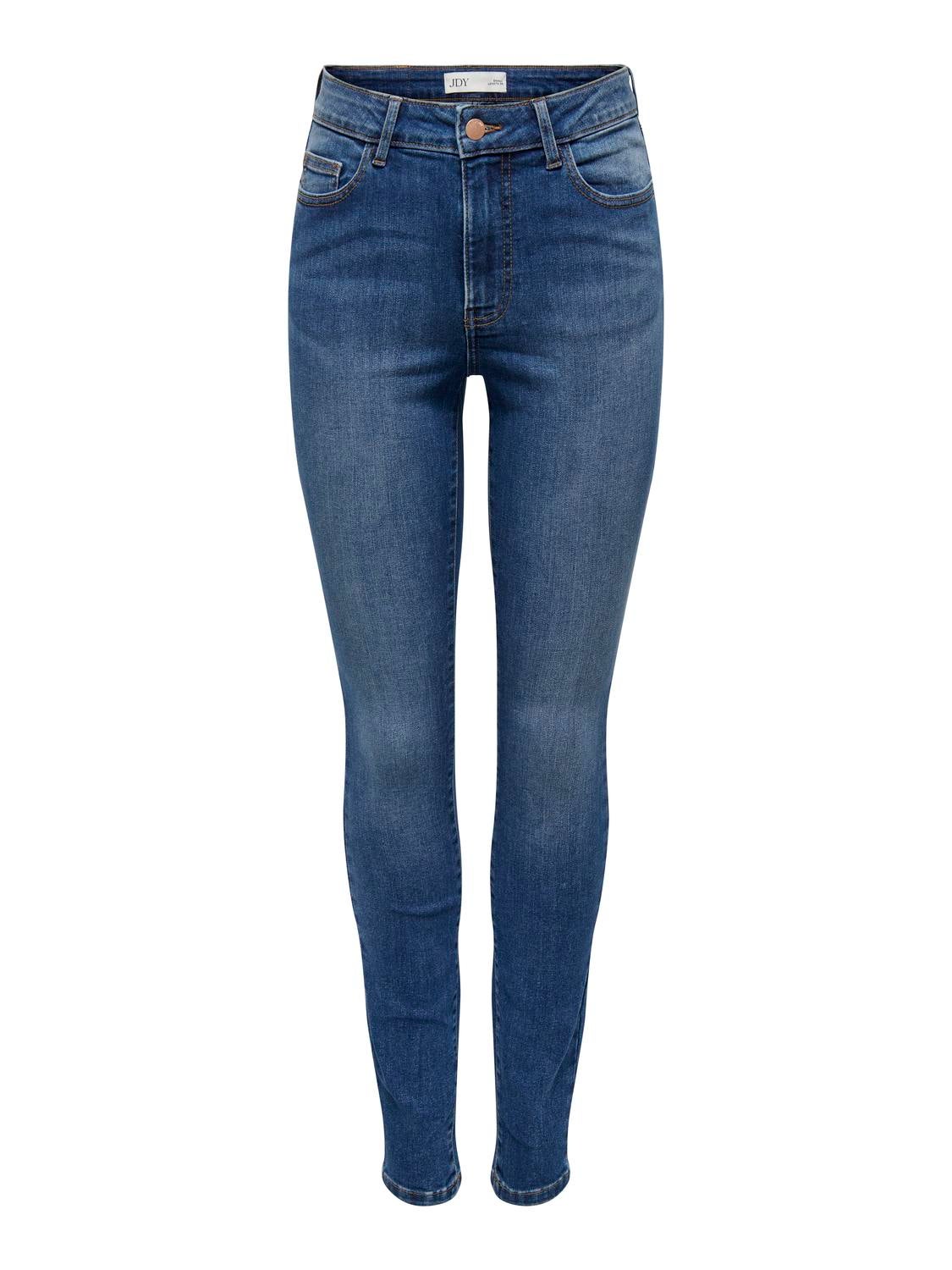 JDYAYA Hohe Taille Skinny Fit Jeans Medium Blue Denim