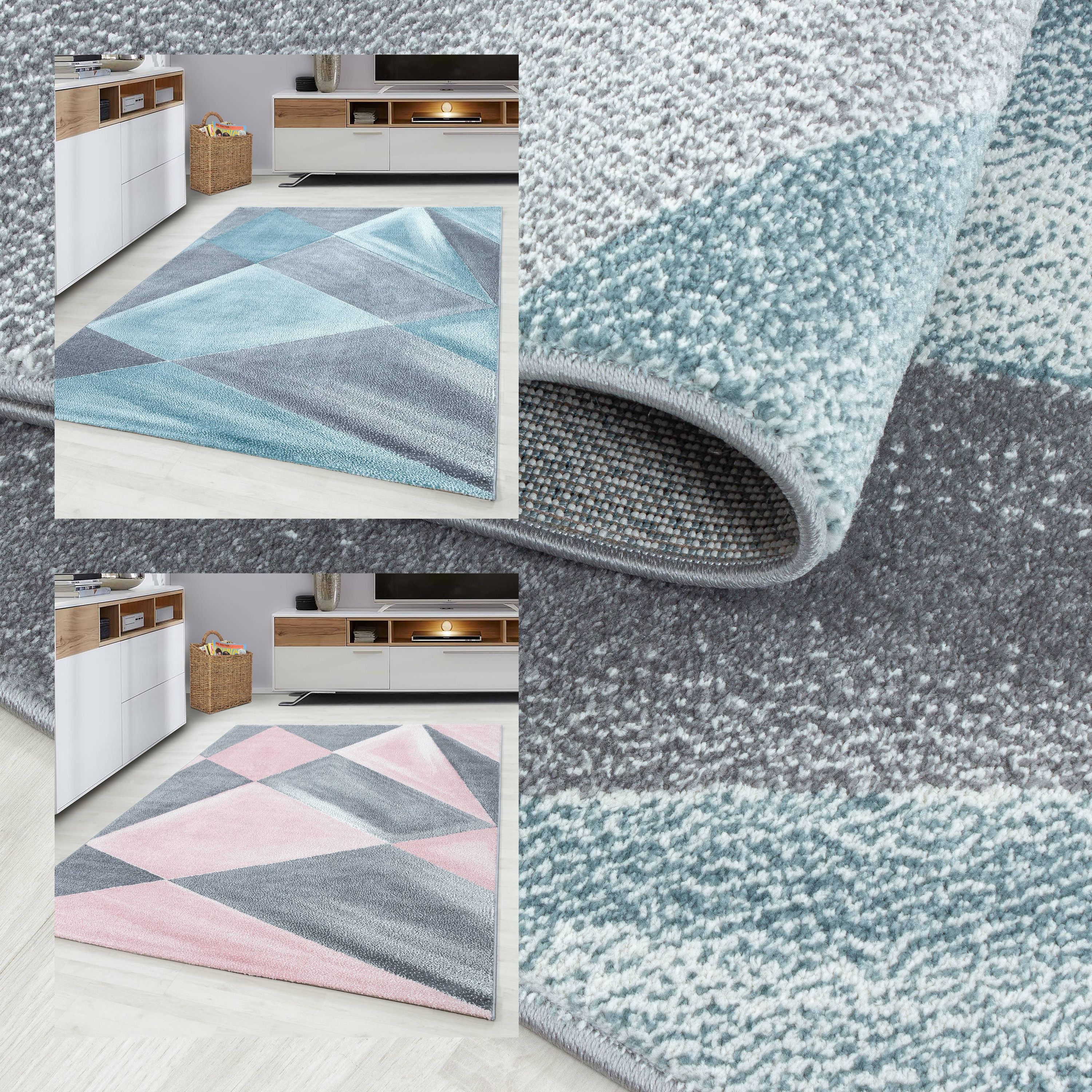 Wunderschöne Teppich, Moderner Designer, rechteckig, Höhe 7 mm, Kurzflor