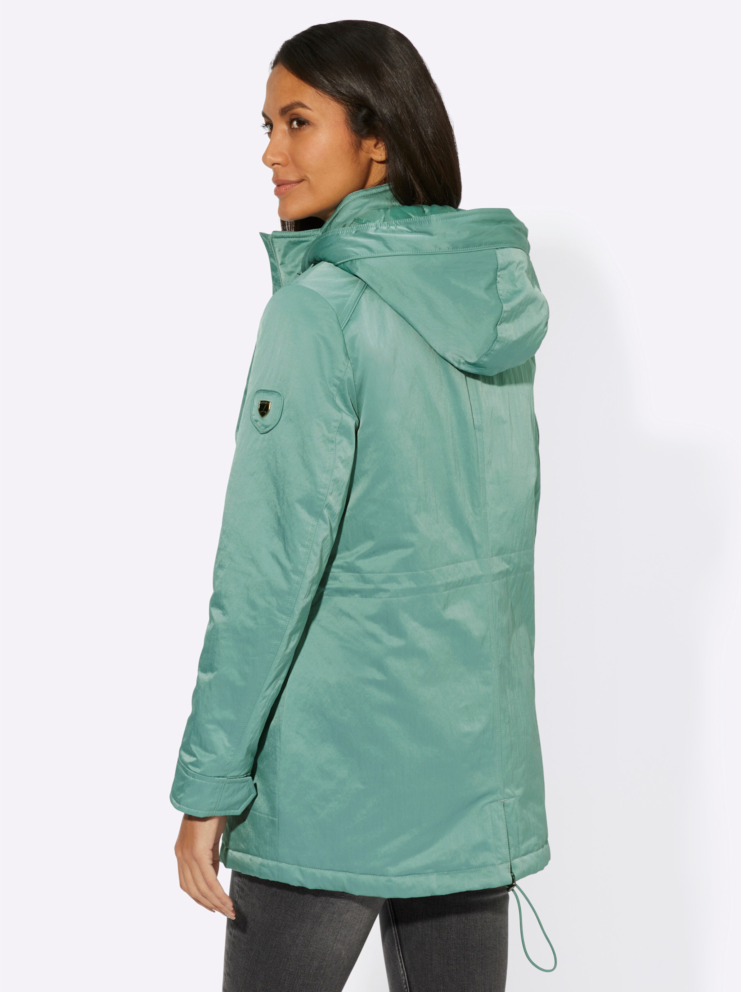 Winterjacke in jade