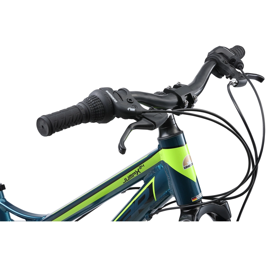 Bikestar Kinderrad 24 Zoll Alu MTB blau, grün