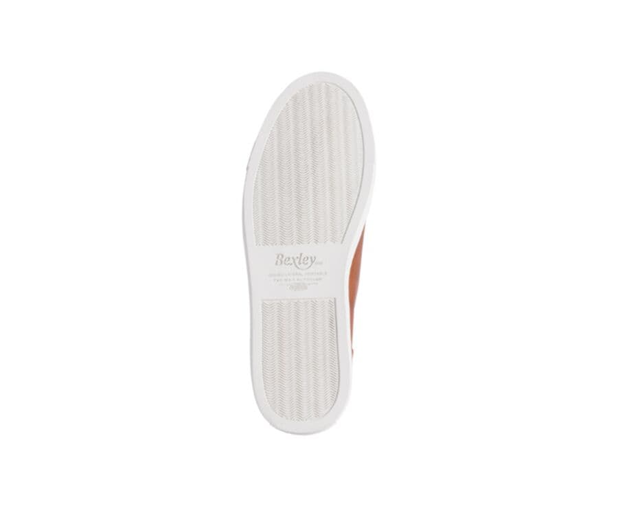 Sneakers cuir homme Châtaigne Patiné - INGLEWOOD