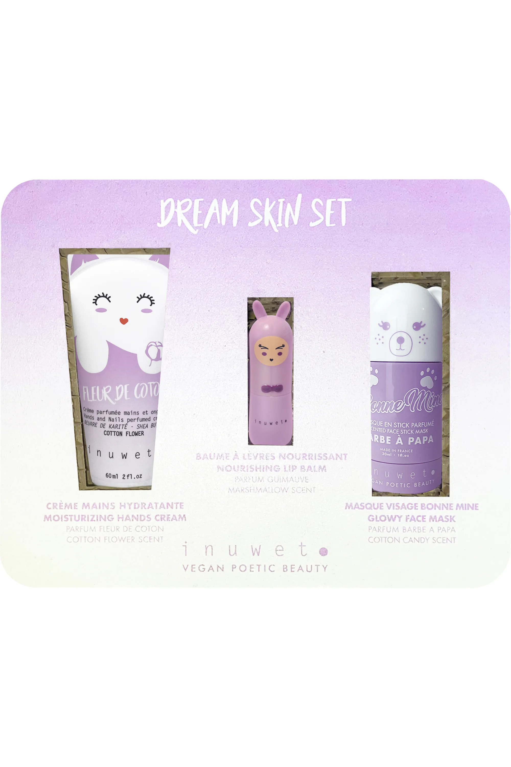Inuwet (In Unicorn We Trust) Coffret de soins visage & corps Dream Mauve