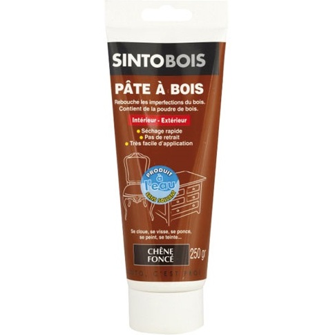 Pâte à bois à l'eau - chêne foncé - 250 g