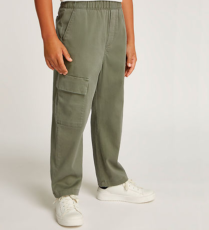 Calvin Klein Hosen - Twill Skater-Fracht - Dusty Olive