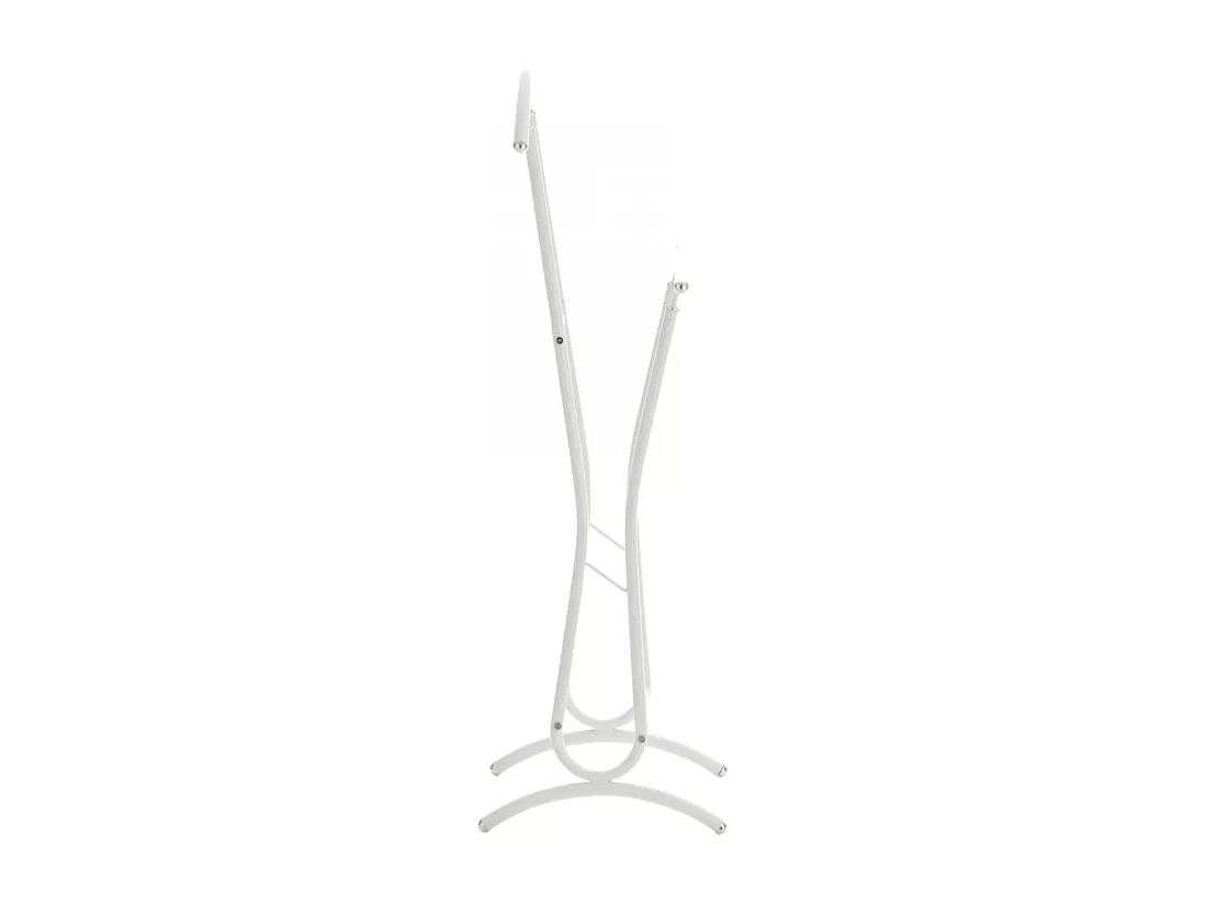 Valet de nuit - Métal - 40 x 35 x 110cm - Blanc - Rufus