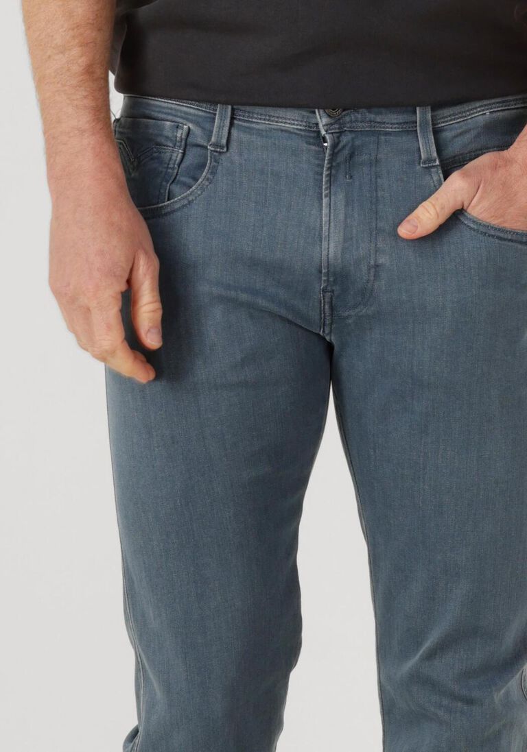blauwe replay straight leg jeans anbass