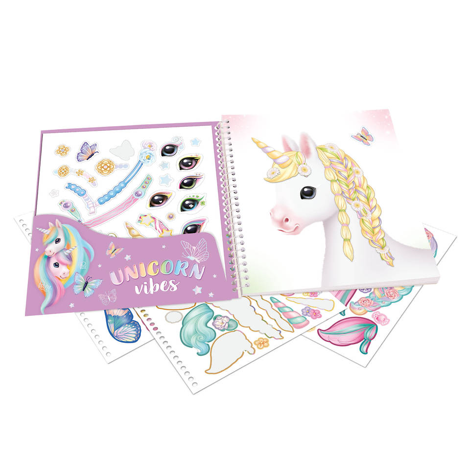 Ylvi Create Your Special Unicorn Dress Me Up stickerboek