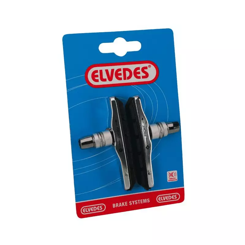 ELVEDES Paire de patins plus porte patins Alu V-type 72mm
