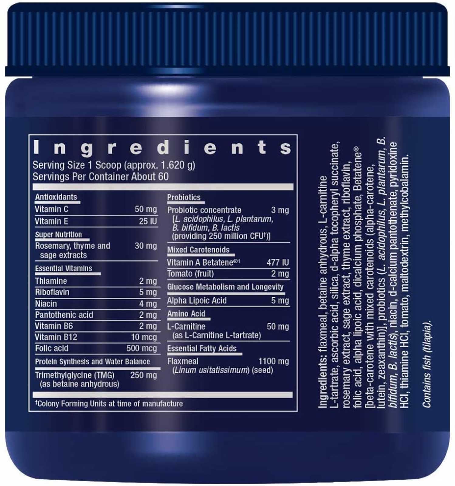 Ração para cães Life Extension, mistura para 100g