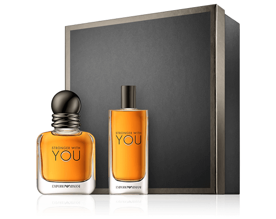 Giorgio Armani Stronger With You Set mit Mini Spray 30ml-15ml