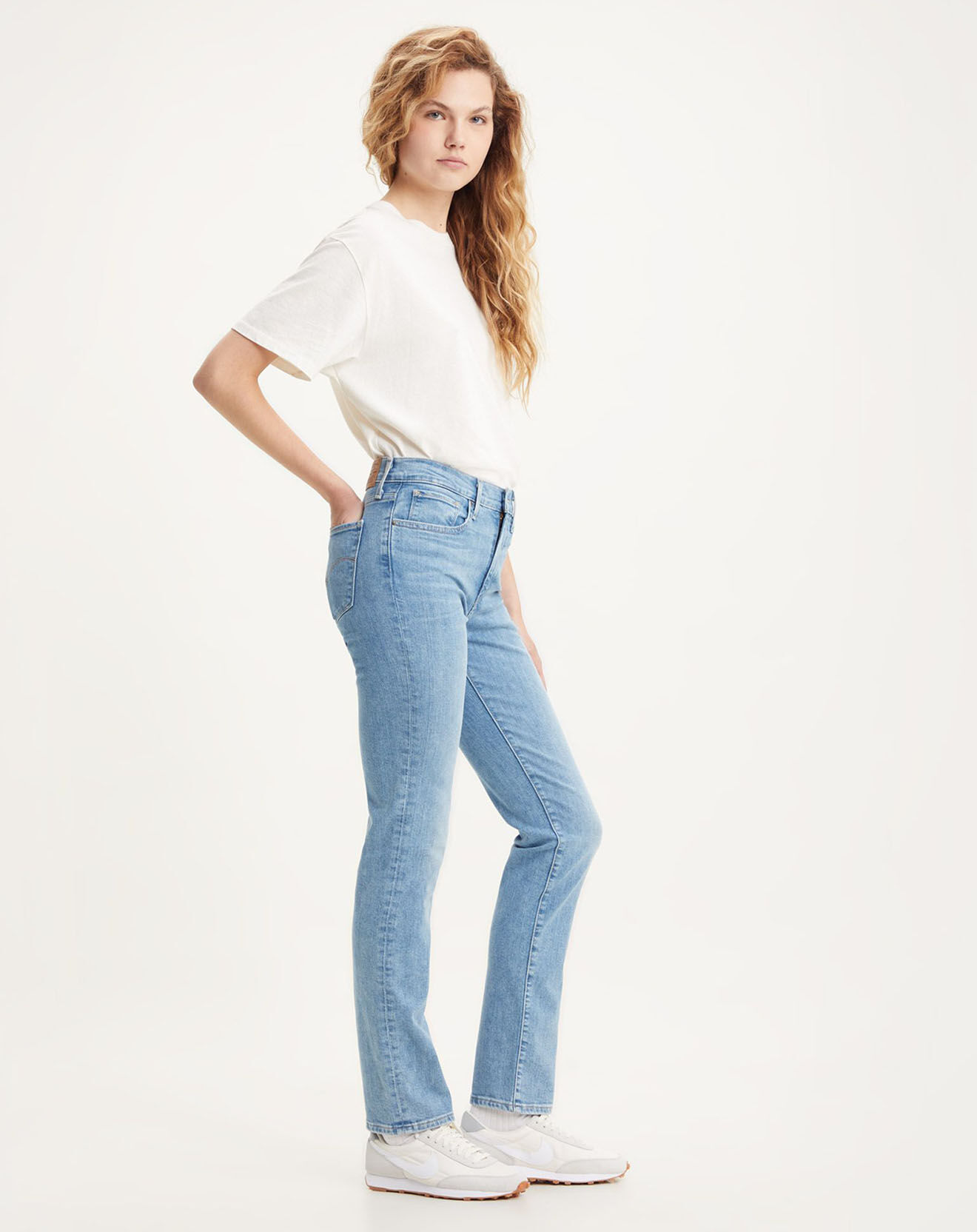 Levi's® Jean 724 High Rise Slim taille haute bleu