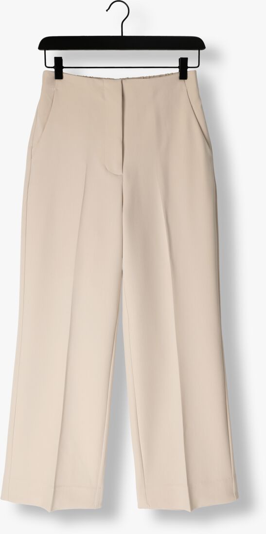 SECOND FEMALE beige second female wijde broek evie classic trousers