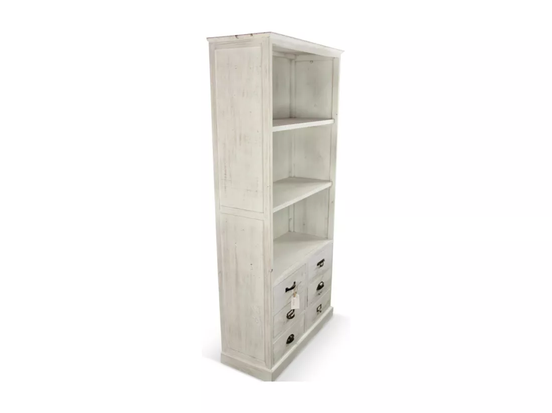 Vaisselier 6 tiroirs Bois Blanc - Décoration d'Autrefois