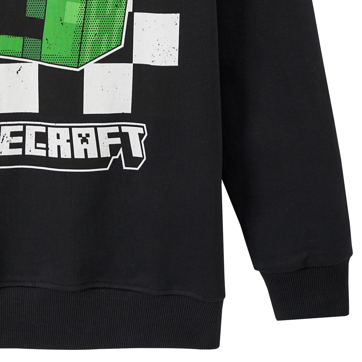 Yigga Minecraft Sweatshirt mit großem Print schwarz