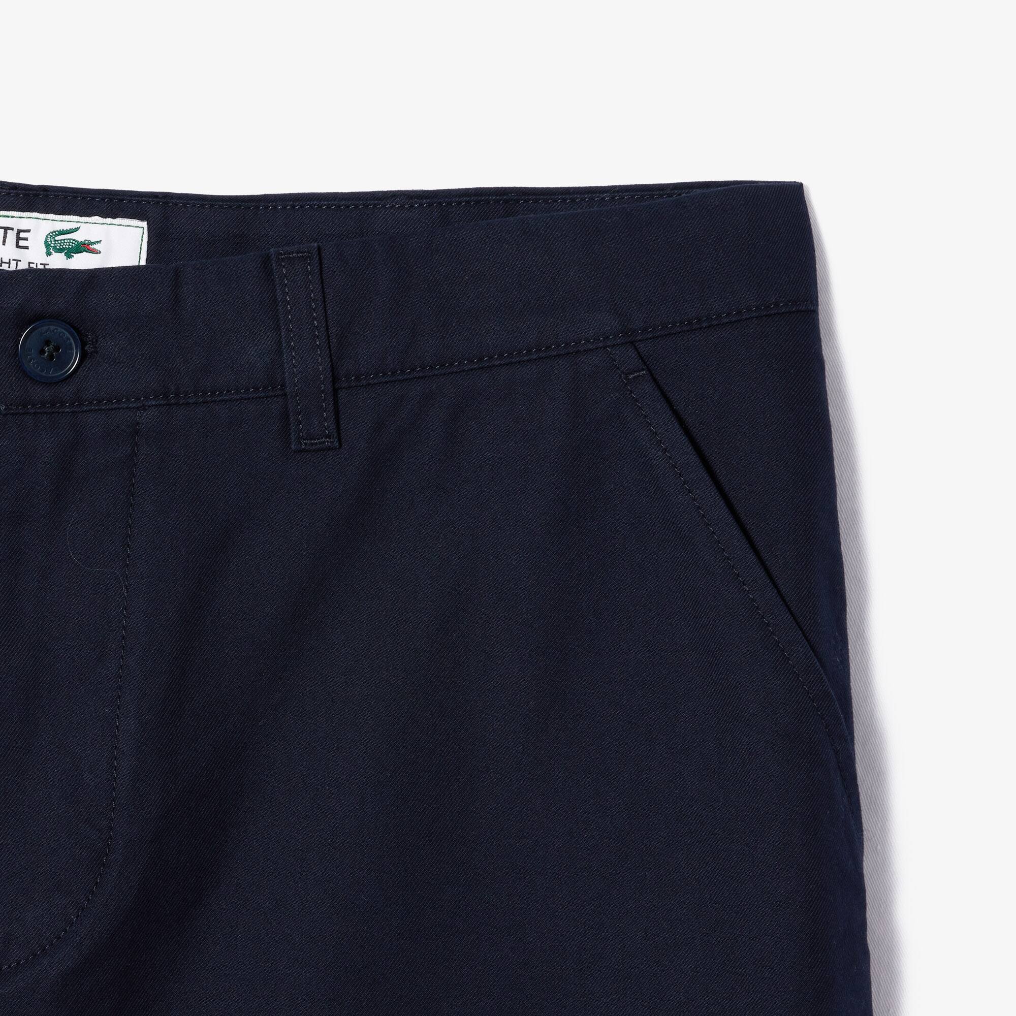Bermuda-Chinos aus Baumwoll-Gabardine Bermudas - Blau - Lacoste - Herren