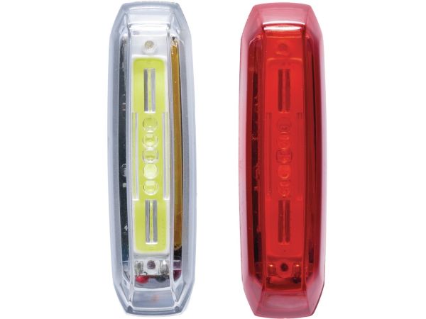 Abus Lyra Genopladeligt Lygtesæt, 80/35 Lumen