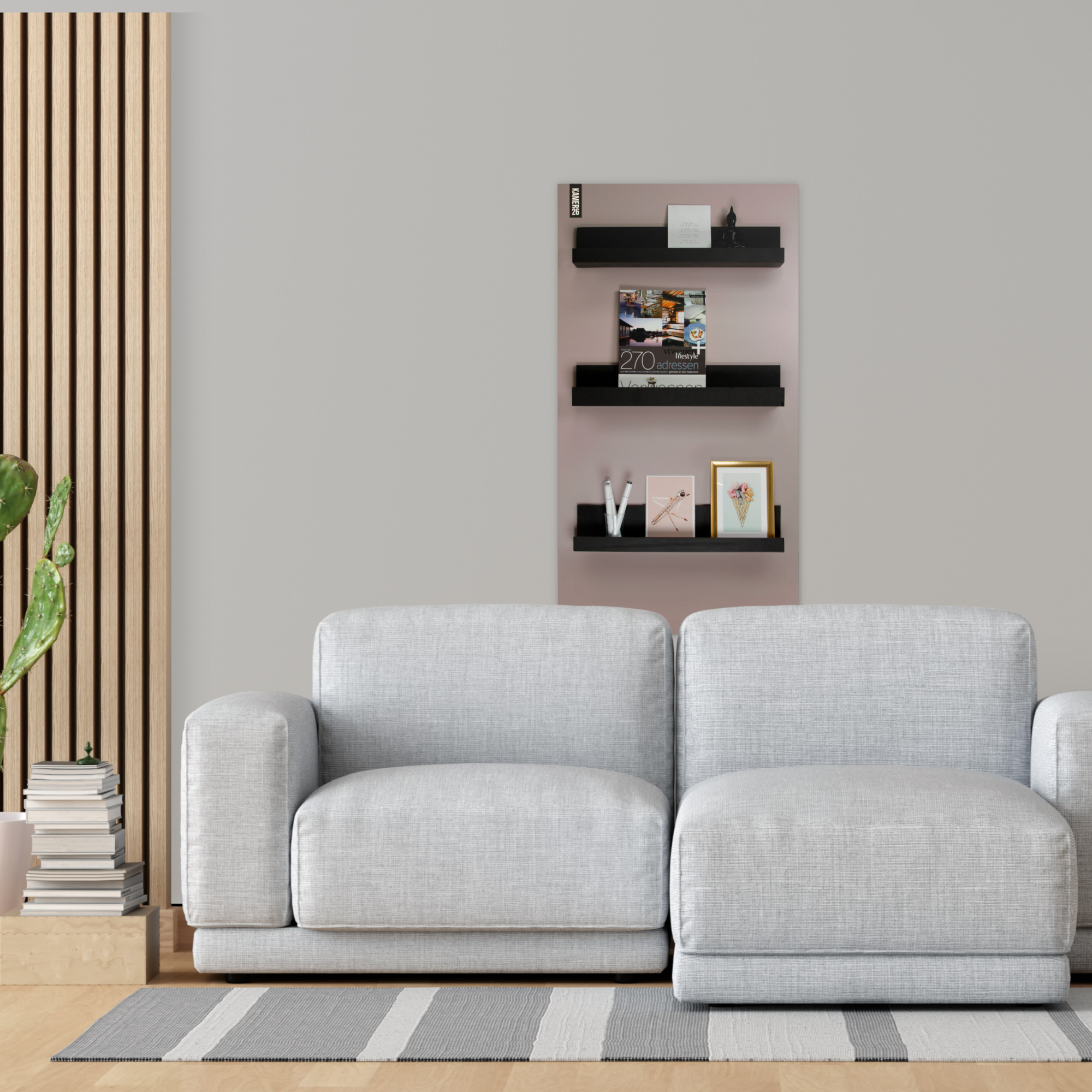 Magneetbord mat – krijtbord heartwood 60x100 cm