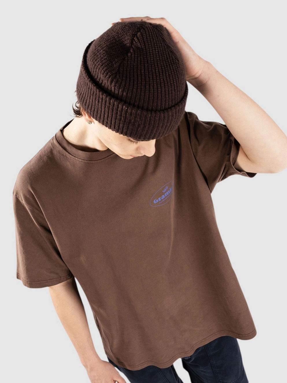 Gramicci Climbing Equipment T-Shirt brown pigment