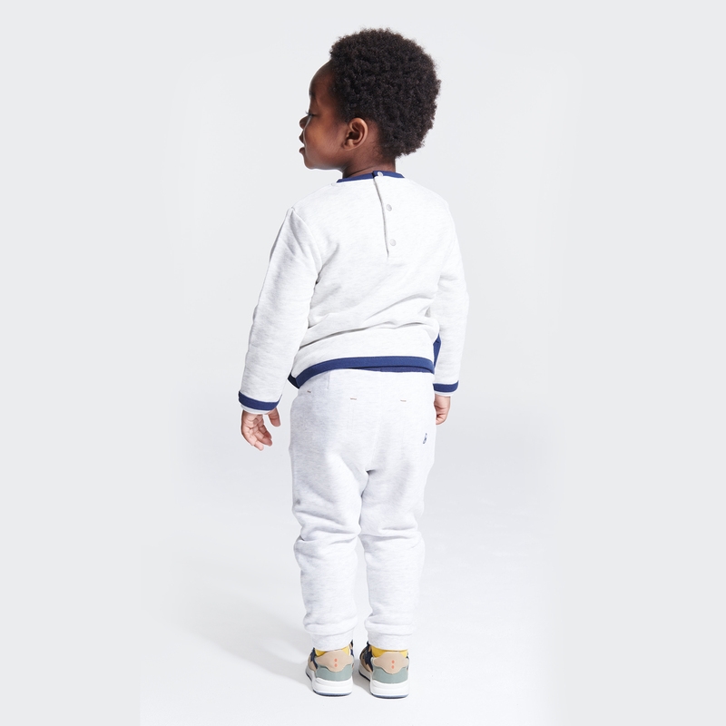 Pantalon jogging blanc bébé garçon