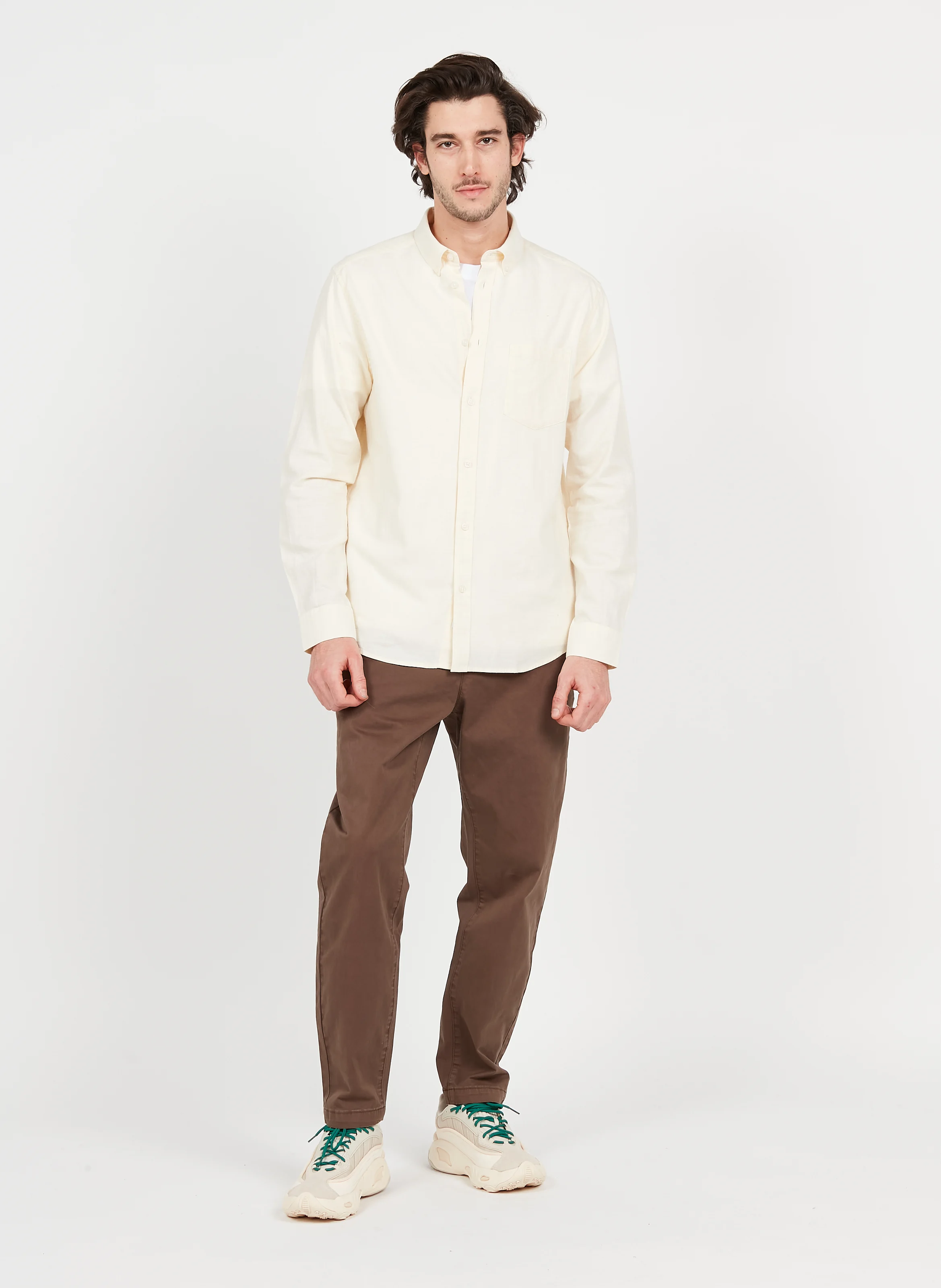 Jay 3.0 - Chemise regular-fit en coton bio | Blanc