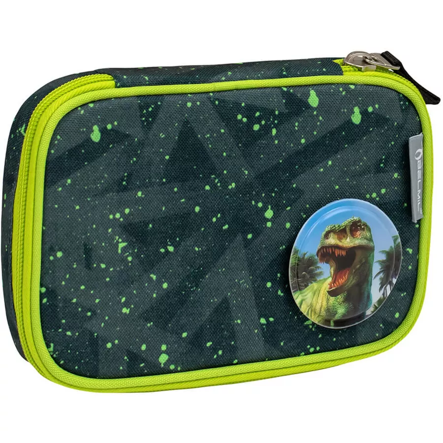 Belmil Schulranzen Smarty Schulranzen Set 6-teilig mit Brustgurt, Hüftgurt Green Splash