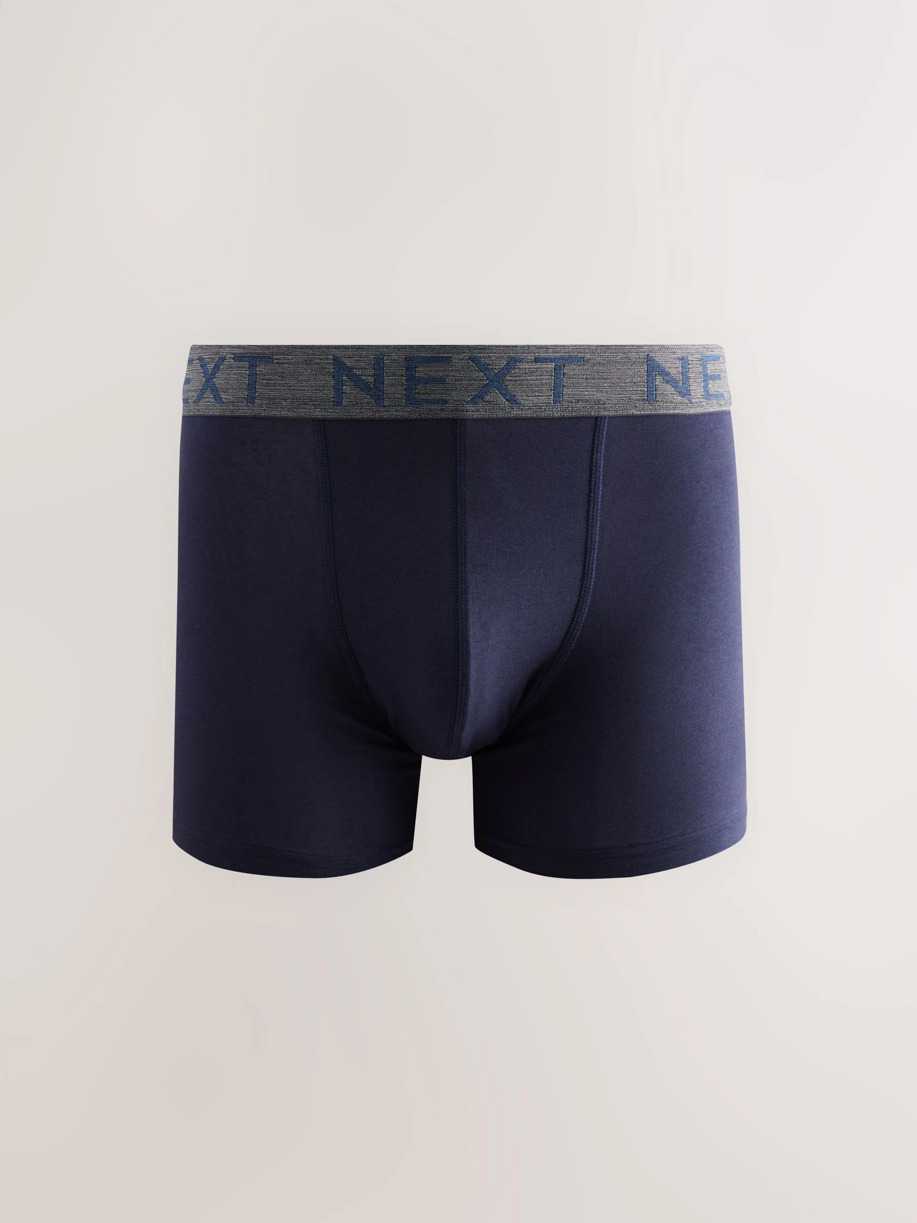 Blauw - Katoenrijke trunk boxershorts verpakking van 10