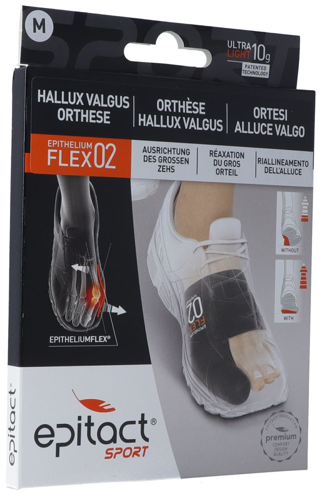 Epitact Orthese Hallux Valgus M 21.5-23cm 1 Stk
