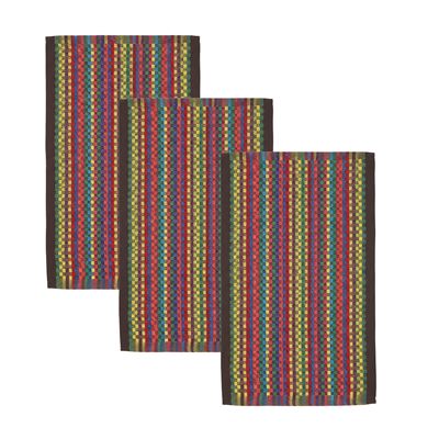 Essuie-mains multicolores - lot de 3 ou de 6