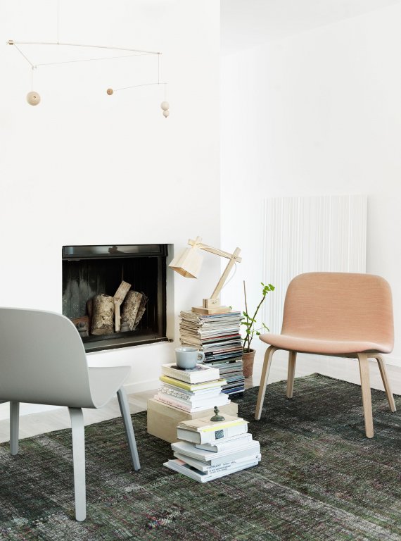 Muuto Visu gestoffeerde fauteuil Steelcut trio 133