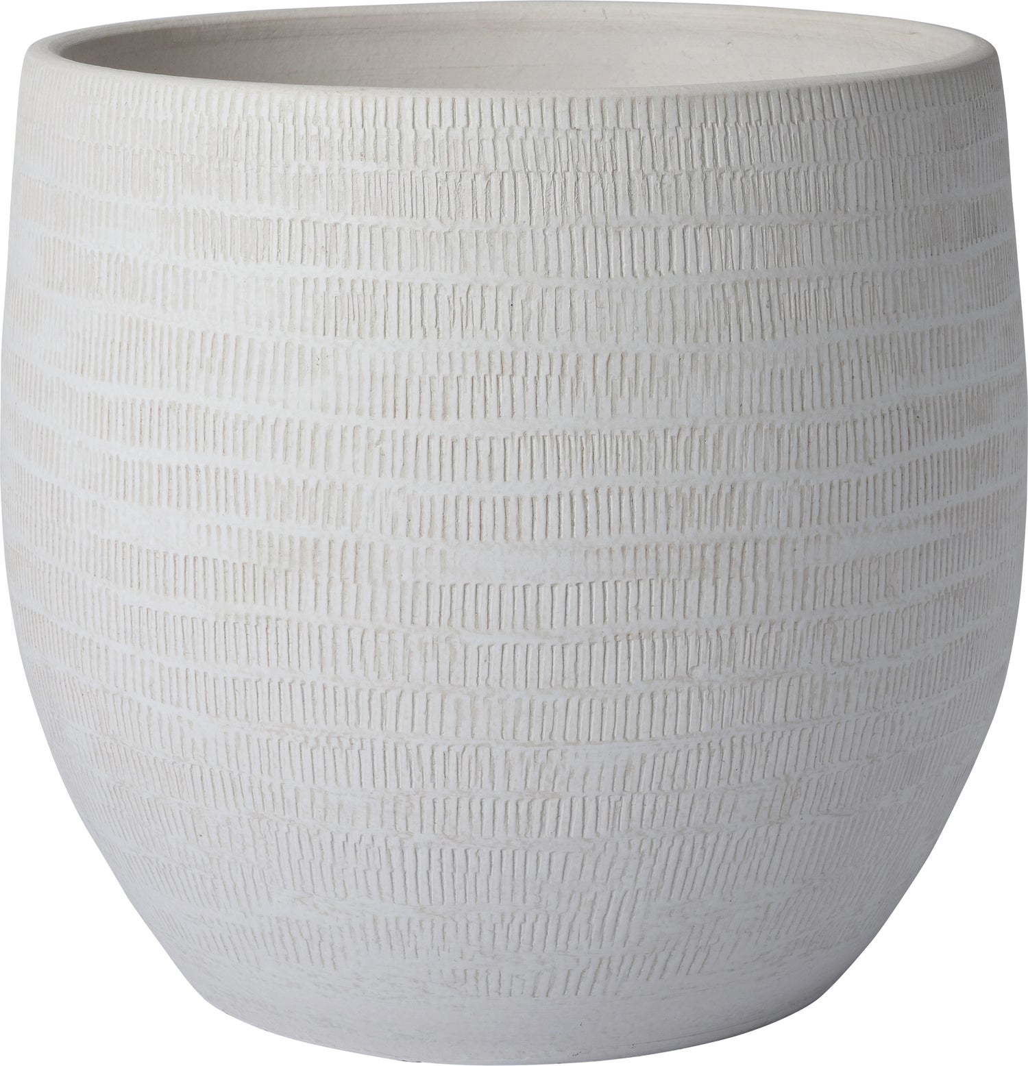 Intratuin bloempot Xanna mat wit D 27 H 25 cm