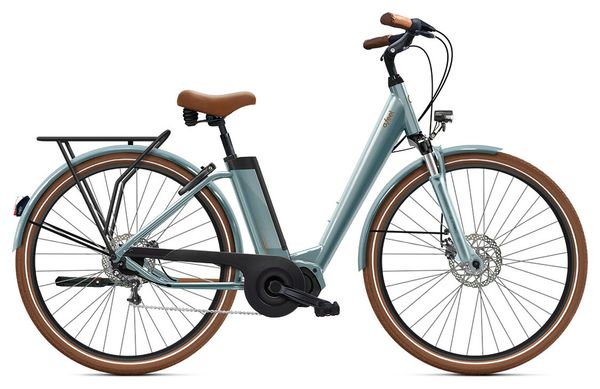 Vélo de Ville Électrique O2 Feel iVog City Boost 6.1 Univ Shimano Nexus 5V 360 Wh 28'' Gris Perle