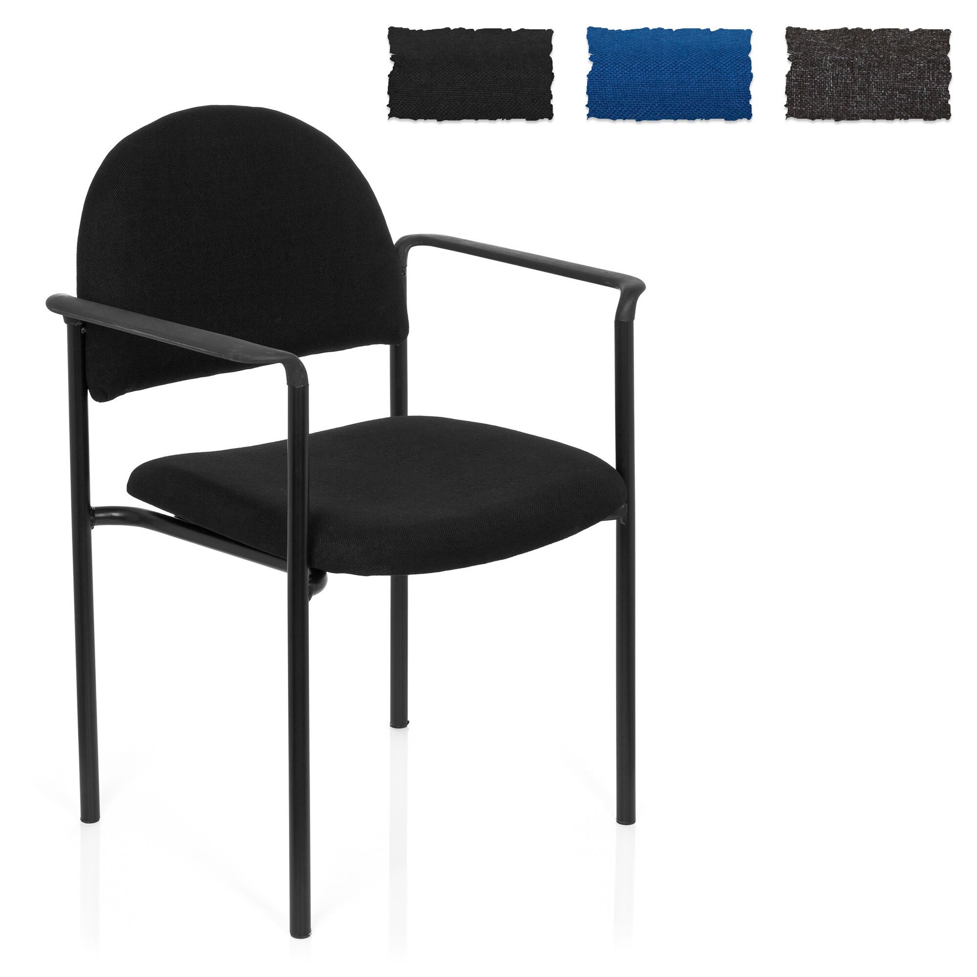 Vierfußstuhl XT 700 Stoff mit Armlehnen hjh OFFICE