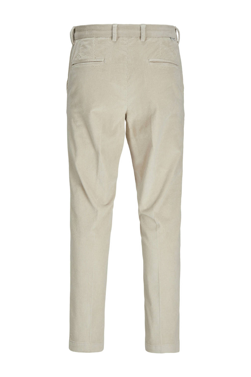 JACK & JONES corduroy tapered fit broek JPSTACE JJCORDUROY ecru