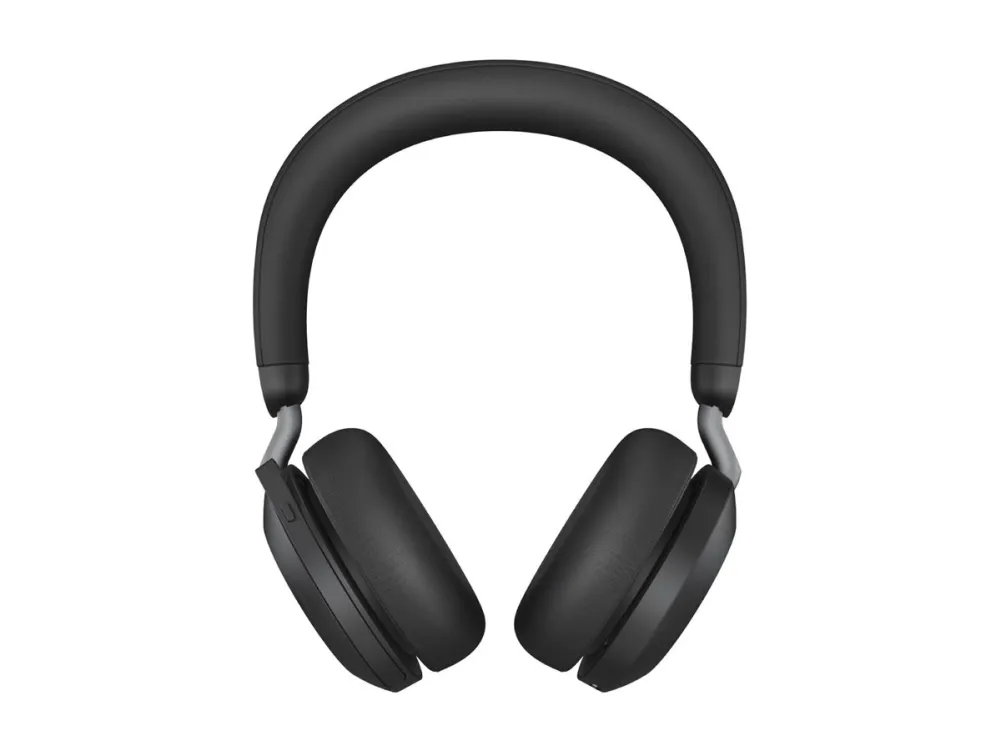 Jabra Evolve2 75 - Headset - på øret - Bluetooth - trådløs - aktiv støjfjerning - USB-A - støjisolerende - sort - Optimeret til UC