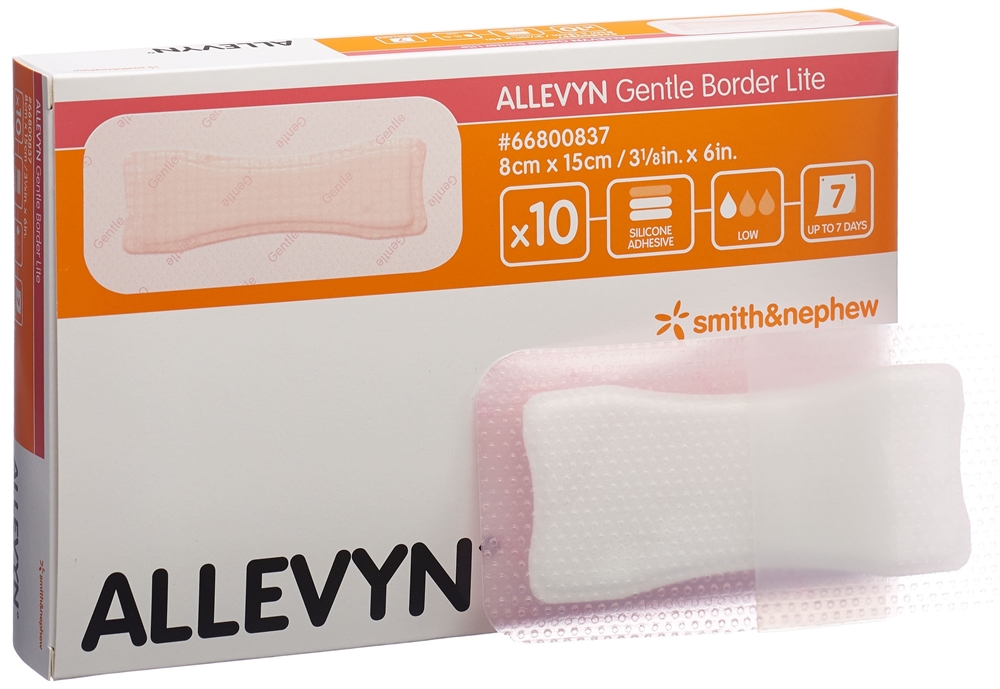 ALLEVYN 8x15cm 10 Stk<br>10 Stück, 8x15cm