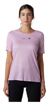 Maillot Manches Courtes Fox Flexair Femme Rose