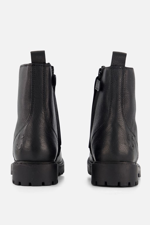 Muyters Veterboots zwart Leer