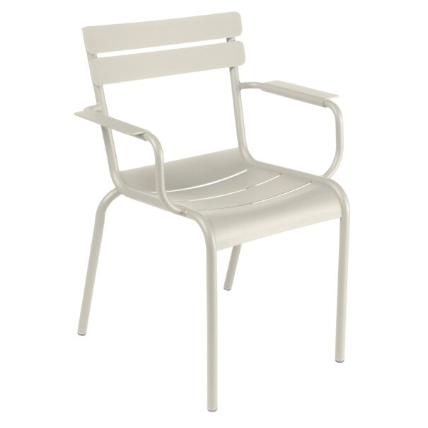 Tuinstoel Luxembourg met armleuning clay grey
