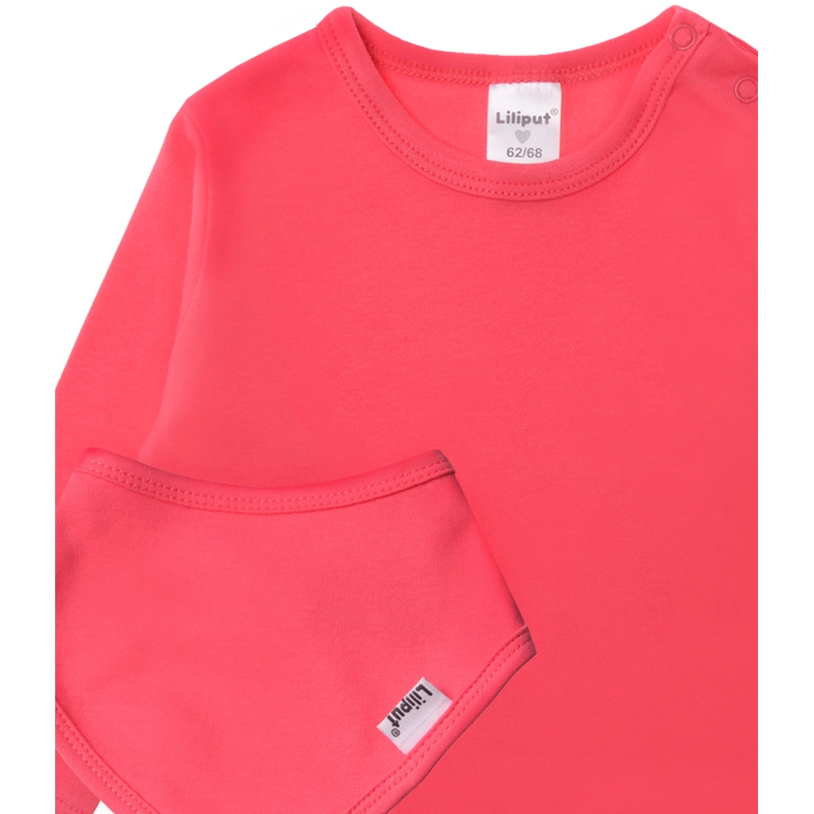 Liliput Langarmshirt mit Halstuch pink