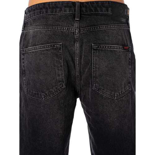 Superdry - Shorts De Mezclilla Rectos Vintage Negro