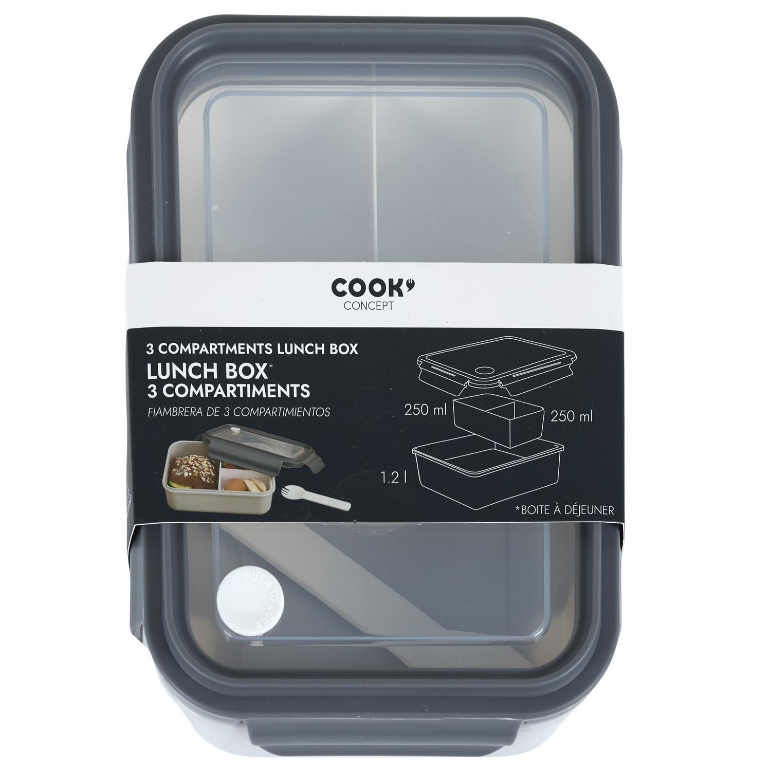 LUNCH BOX 3 COMPARTIMENTS COLORE