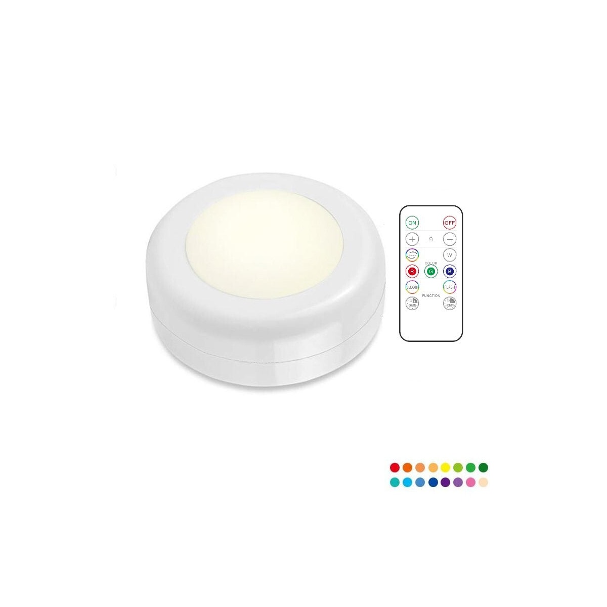 INF LED spotlights 1 stk med 1 fjernkontroll 1-pack