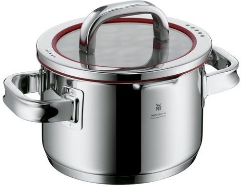 WMF Function 4 Kookpannenset - 5-delig - RVS - Rood