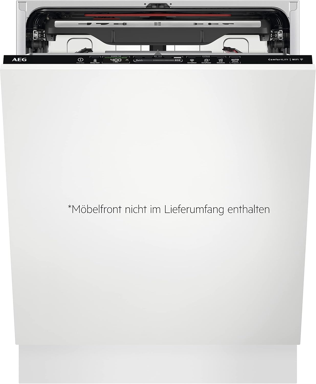 AEG Vollintegrierter Geschirrspüler 60cm, WiFi, Spülmaschine Serie 9000: mit ComfortLift Hebefunktion, Energieklasse A, Besteckschublade, personalisierte Zeit-Steuerung, leise 41dB, 14 MG, FSE9680AP