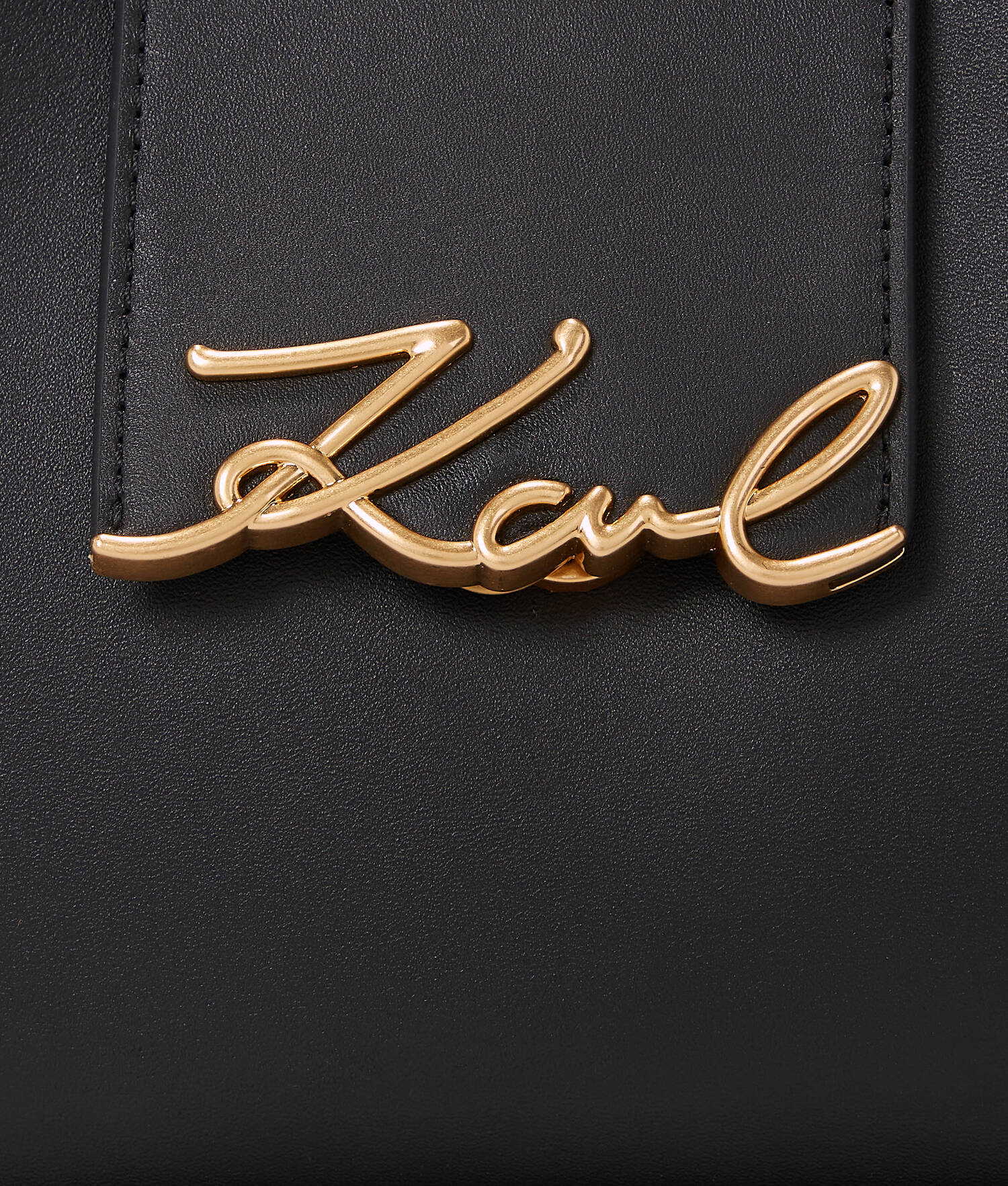 PETIT SAC PORTÉ ÉPAULE K/SIGNATURE - Noir/Or