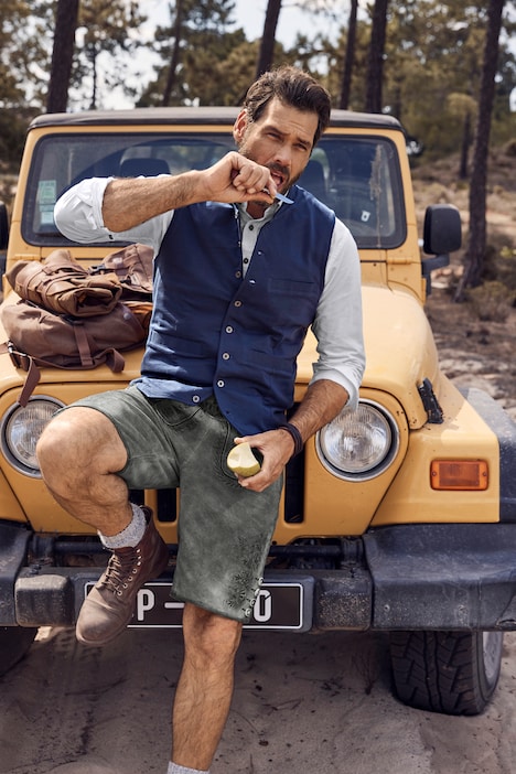 Weste, Tracht, Sweat, Stehkragen, Stickerei