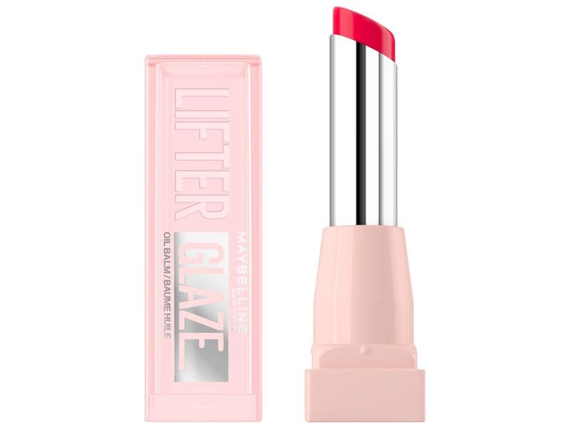 Maybelline Lip Gloss Lifter Glaze Oil Balm 004 Cherry Swir Lippenpflege sorgt für 24 Stunden für hydratisierte Lippen mit dezenter Farbe
