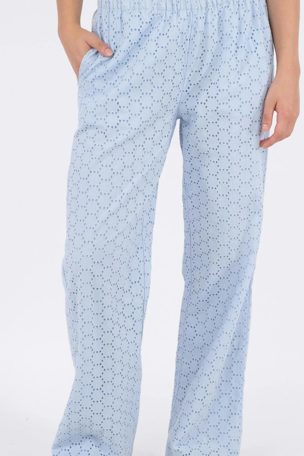 Neo Noir Claira Broiderie Pants