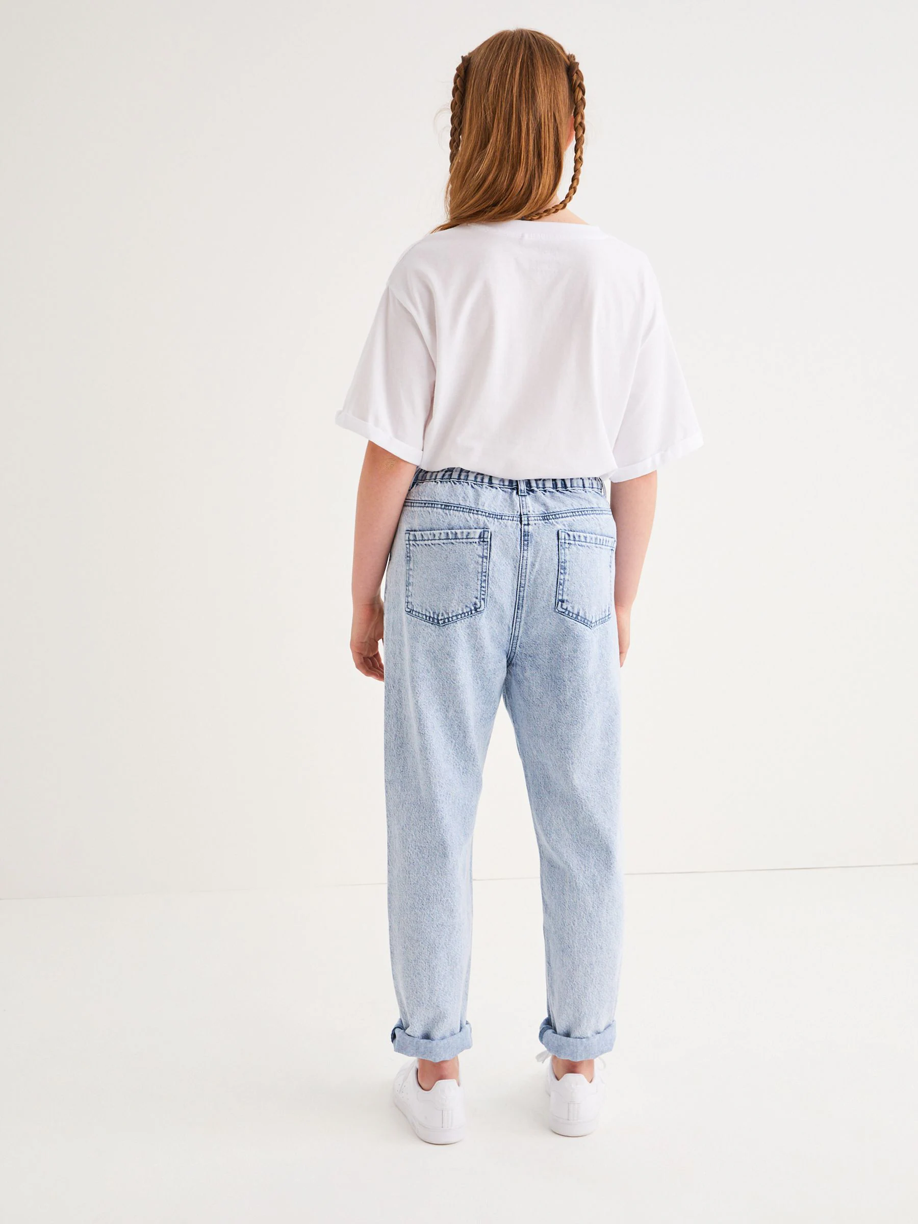 Wit - Oversized T-shirt (3-16 jr)